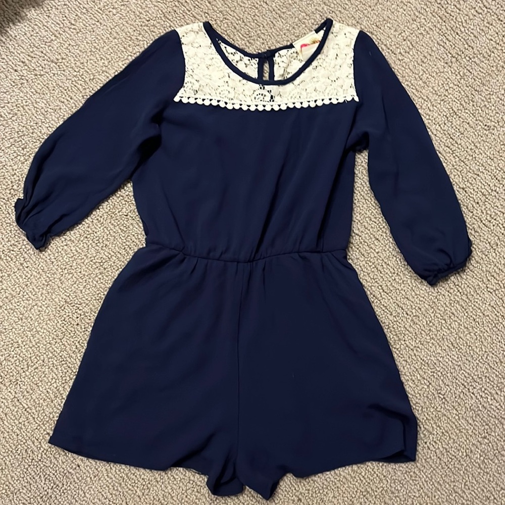 Girls long sleeve romper